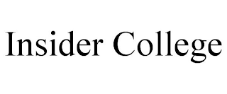 INSIDER COLLEGE