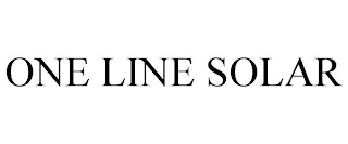 ONE LINE SOLAR