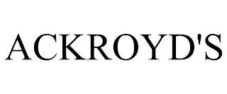 ACKROYD'S