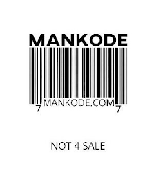 MANKODE 7 MANKODE.COM 7 NOT 4 SALE