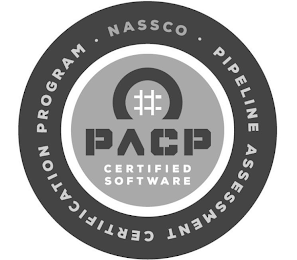 NASSCO· PIPELINE ASSESSMENT CERTIFICATION PROGRAM·  PACP CERTIFIED SOFTWARE