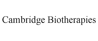 CAMBRIDGE BIOTHERAPIES