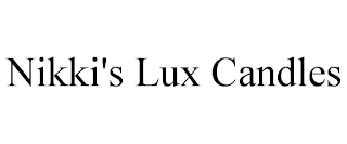 NIKKI'S LUX CANDLES