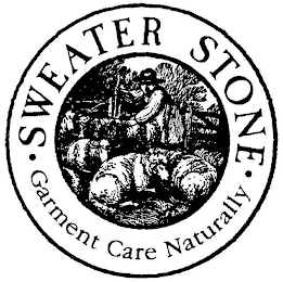 SWEATER STONE · GARMENT CARE NATURALLY ·