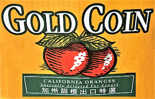 GOLD COIN CALIFORNIA ORANGES SPECIALLY SELECTED FOR EXPORT