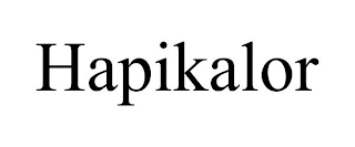 HAPIKALOR