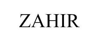 ZAHIR