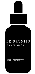 LE PRUNIER PLUM BEAUTY OIL 100% PURE PLUM OIL MADE IN CALIFORNIA