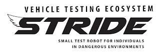 VEHICLE TESTING ECOSYSTEM STRIDE SMALL TEST ROBOT FOR INDIVIDUALS IN DANGEROUS ENVIRONMENTS