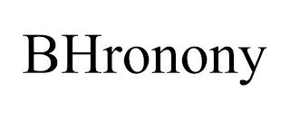 BHRONONY