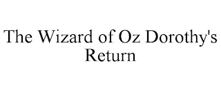 THE WIZARD OF OZ DOROTHY'S RETURN