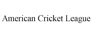 AMERICAN CRICKET LEAGUE