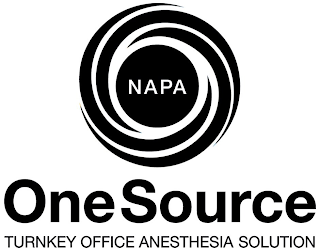 NAPA ONESOURCE TURNKEY OFFICE ANESTHESIA SOLUTION