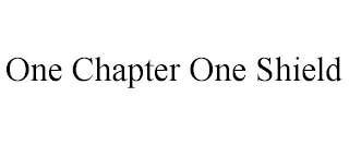 ONE CHAPTER ONE SHIELD