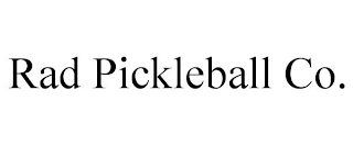 RAD PICKLEBALL CO.
