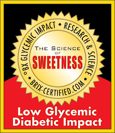 BX GLYCEMIC IMPACT RESEARCH & SCIENCE BRIX-CERTIFIED.COM THE SCIENCE OF SWEETNESS LOW GLYCEMIC DIABETIC IMPACT