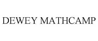 DEWEY MATHCAMP