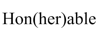 HON(HER)ABLE
