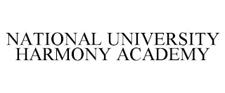 NATIONAL UNIVERSITY HARMONY ACADEMY