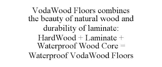 VODAWOOD FLOORS COMBINES THE BEAUTY OF NATURAL WOOD AND DURABILITY OF LAMINATE: HARDWOOD + LAMINATE + WATERPROOF WOOD CORE = WATERPROOF VODAWOOD FLOORS