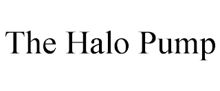 THE HALO PUMP