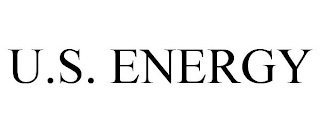 U.S. ENERGY