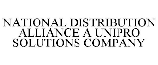 NATIONAL DISTRIBUTION ALLIANCE ...A UNIPRO SOLUTIONS COMPANY