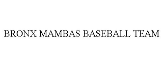 BRONX MAMBAS BASEBALL TEAM