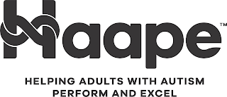 HAAPE HELPING ADULTS WITH AUTISM PERFORM AND EXCEL