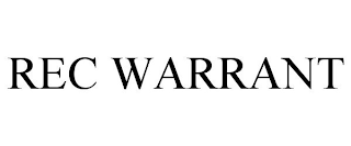 REC WARRANT