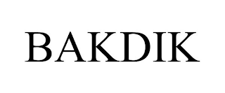 BAKDIK