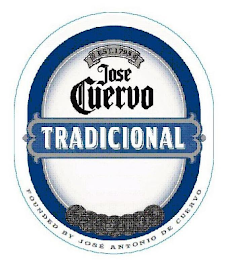 JOSE CUERVO TRADICIONAL EST. 1795 FOUNDED BY JOSE ANTONIO DE CUERVO