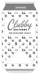 ORANGE CLUBBY SELTZERS THE #1 SELTZER IN GOLF