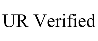 UR VERIFIED