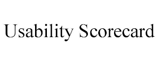 USABILITY SCORECARD