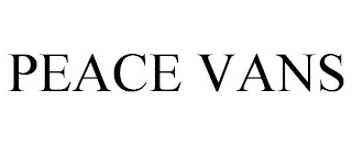 PEACE VANS