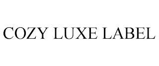 COZY LUXE LABEL