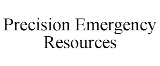 PRECISION EMERGENCY RESOURCES