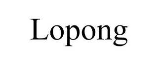 LOPONG