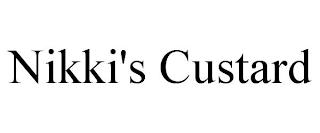 NIKKI'S CUSTARD