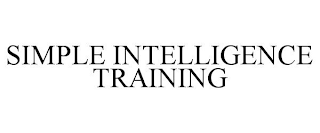 SIMPLE INTELLIGENCE TRAINING