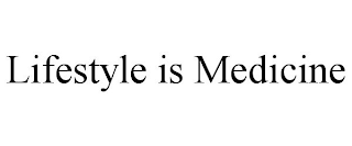 LIFESTYLE IS MEDICINE