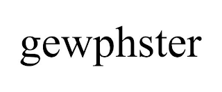 GEWPHSTER