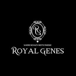 RG WHERE ROYALTY MEETS FINESSE ROYAL GENES