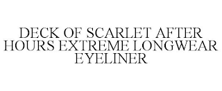 DECK OF SCARLET AFTER HOURS EXTREME LONGWEAR EYELINER