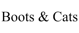 BOOTS & CATS