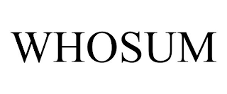 WHOSUM