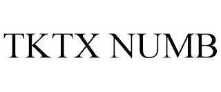 TKTX NUMB