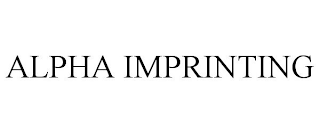 ALPHA IMPRINTING