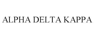 ALPHA DELTA KAPPA